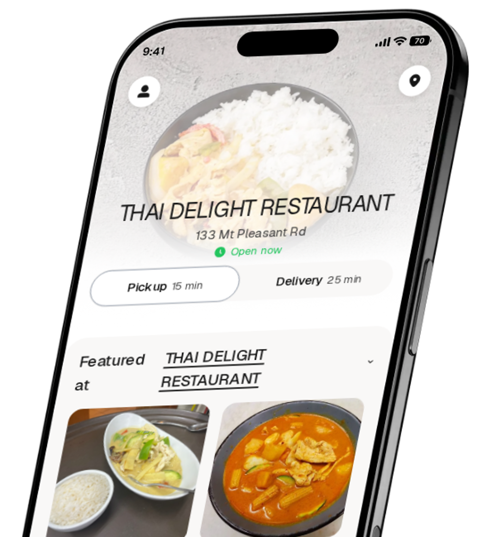 THAI DELIGHT RESTAURANT app preview